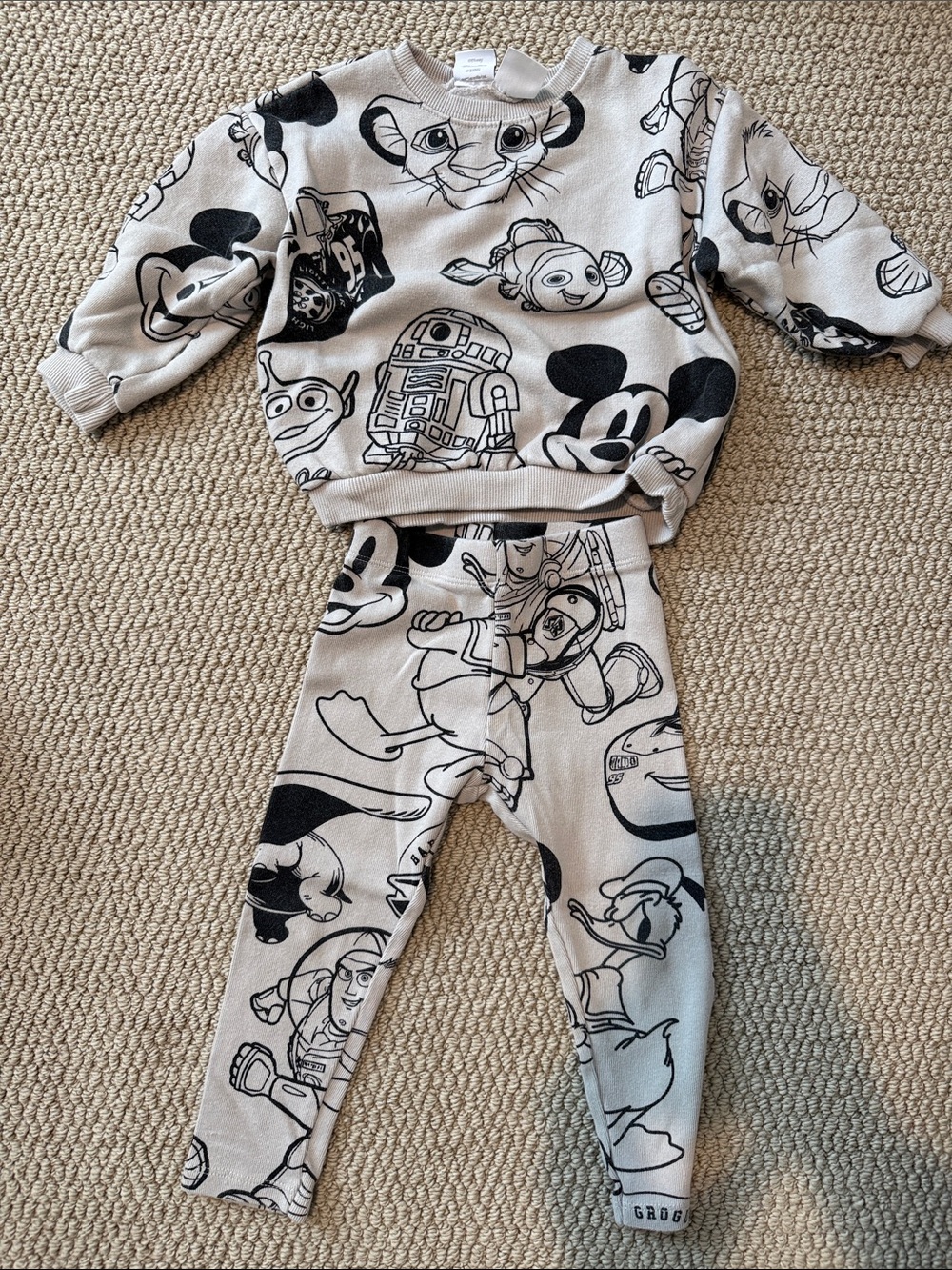 Zara x Disney Character Sweatsuit Set